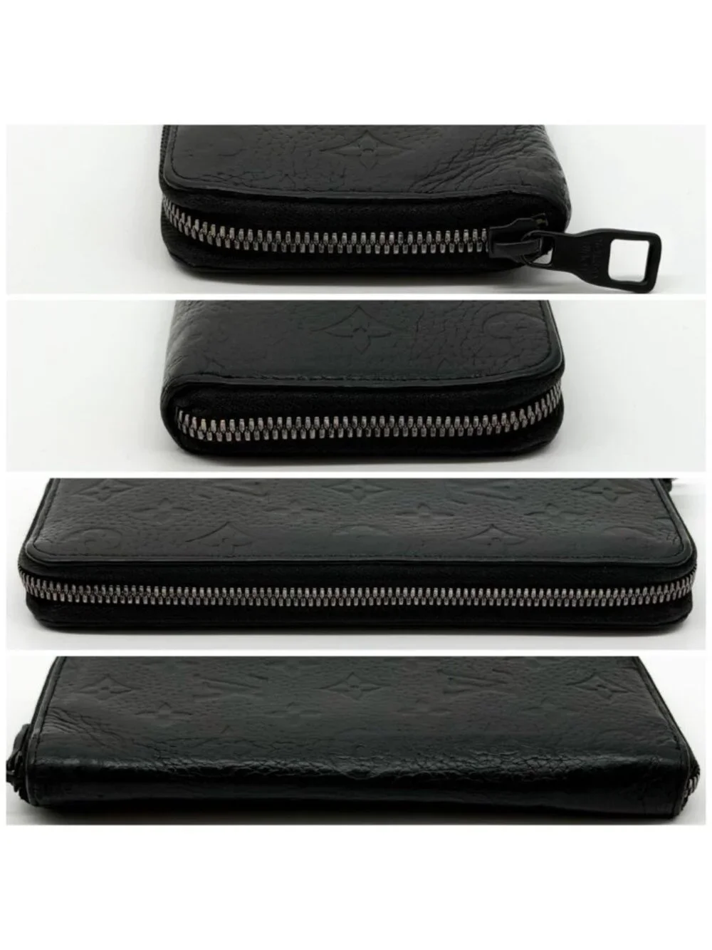 Louis Vuitton Zippy Wallet Vertical Taurillon Black Round